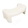 Toilet Stool Foldable Curve U Design Antislip Portable Easy Storage Poop Stool for Batchroom White