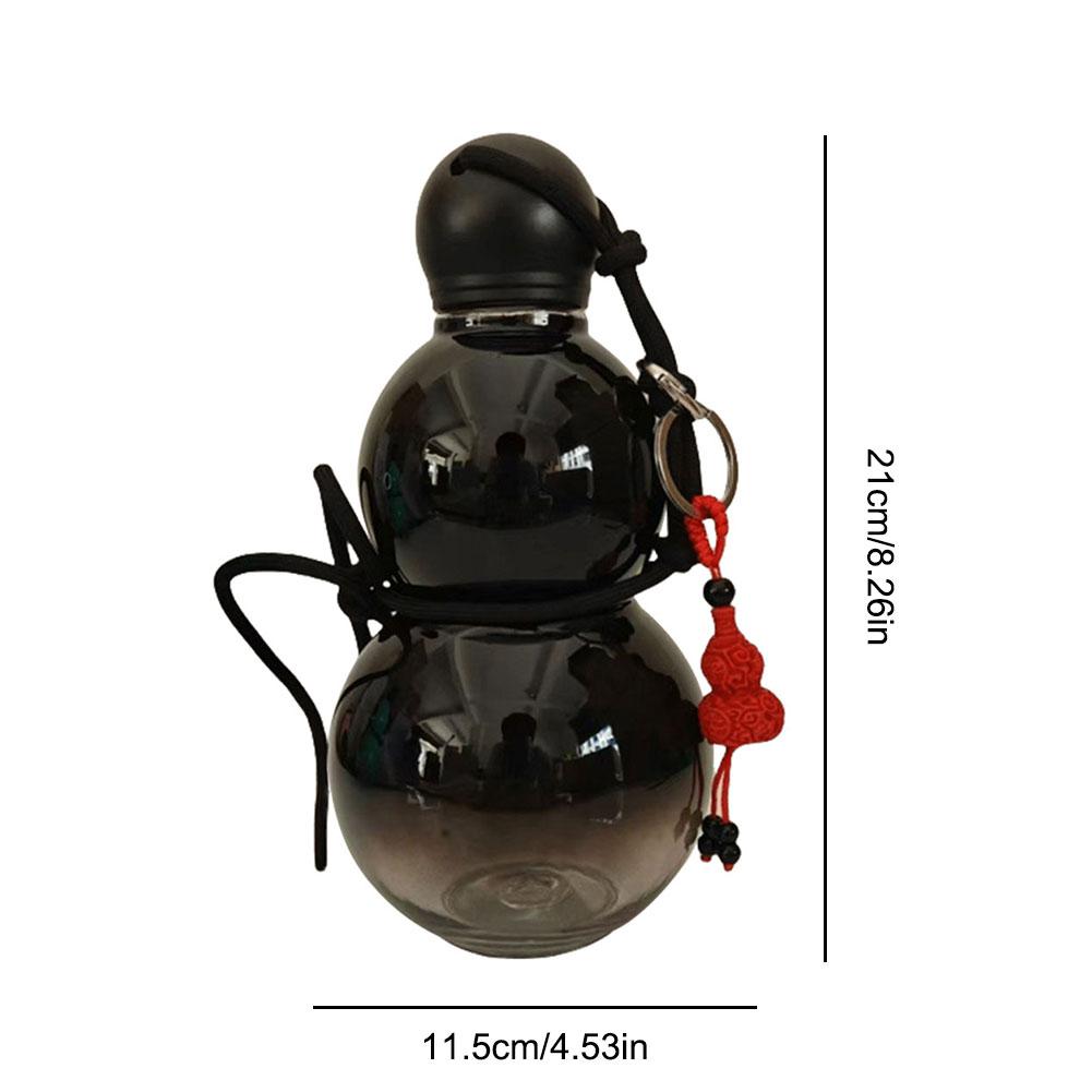 2025 New 800ML Large Capacity Wine Bottle PC Creative Water Kettle Sports Vintage Chinese Retro-Inspired Gourd Water Bottle