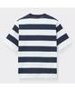 Keoseuuteommellou Black Stripes Round Neck Sweater Cwwam26424Bkx