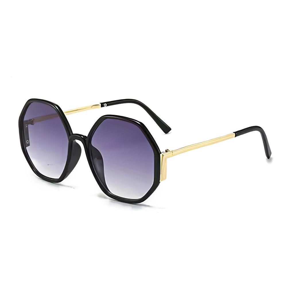 Latest Sunglasses for Women Avant Garde Geometric Multi-color Gradient Semi-circular Frame Semi Transparent Eyeglasses for Women