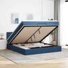 VidaXL Ottoman Bed Frame with Blue Mattress 160x200 Cm Fabric 3311642