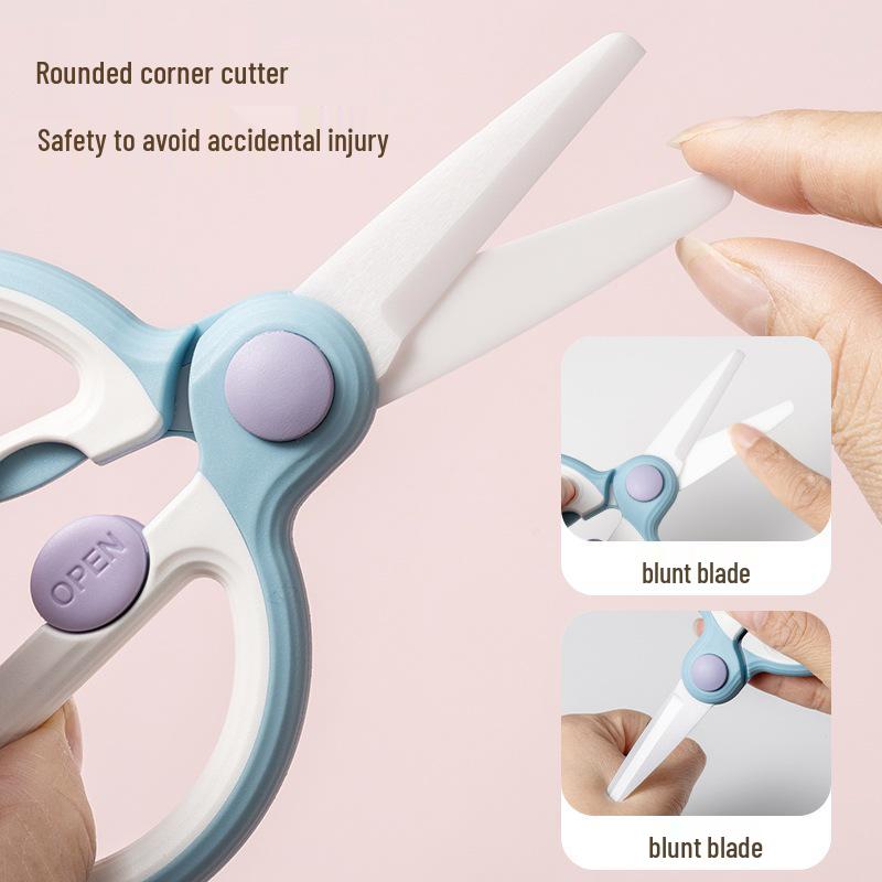 Portable Ceramic Scissors for Cutting Meats and Grinding Food - Ideal for Babies, Children, and Elderly Use During Steaming and Boiling