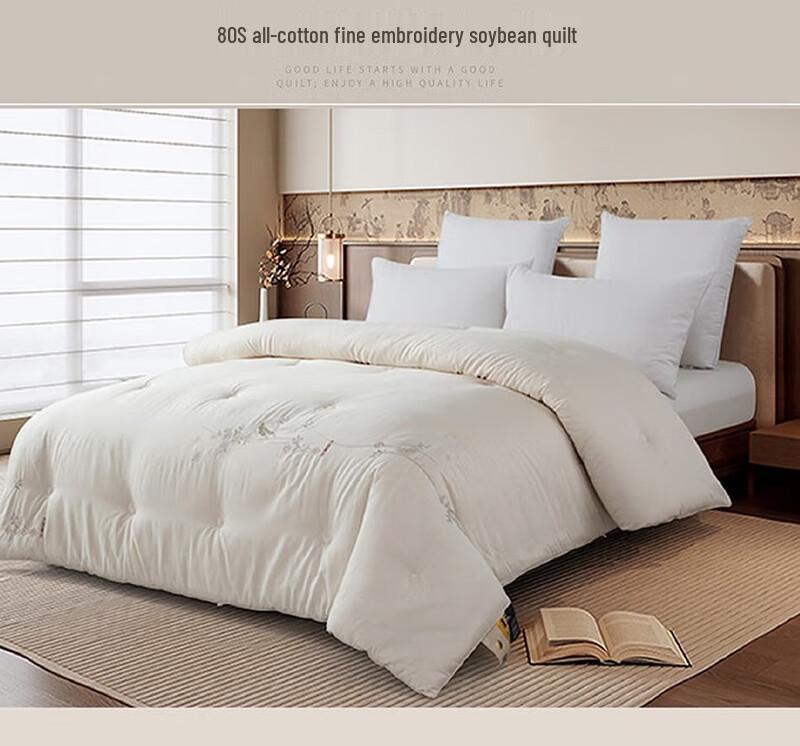 

Faunen 80S Cotton Embroidered Soybean Fiber Quilt