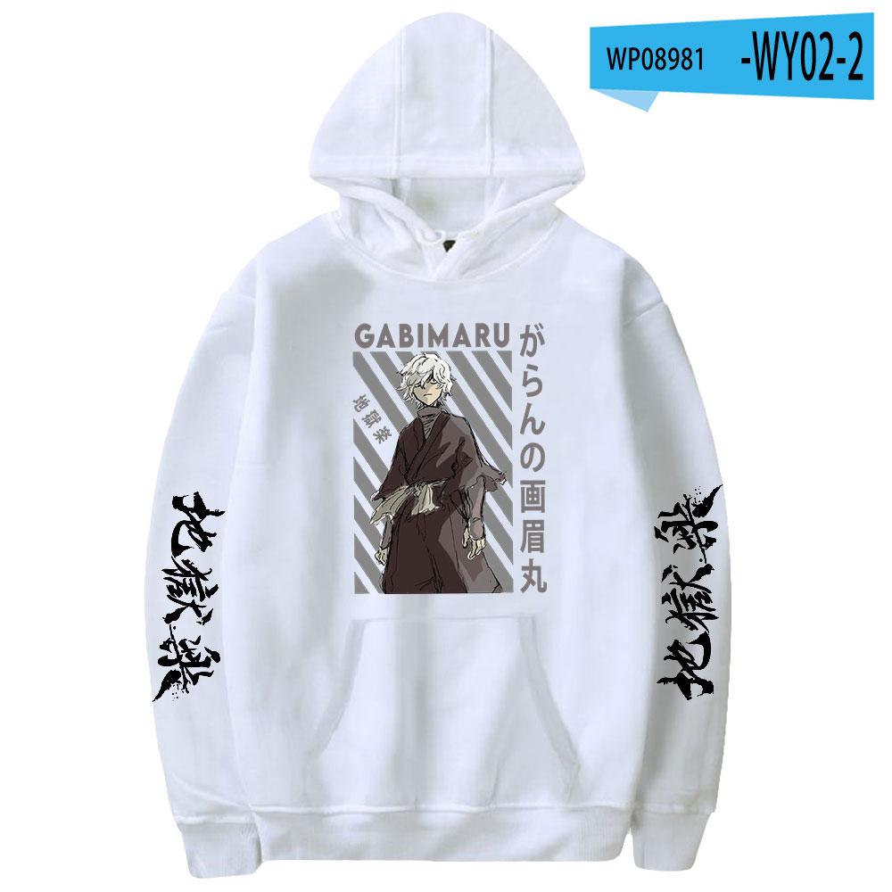 2023 Jigoku Raku Gabimaru Anime Hoodie Long Sleeve Woman Man Sweatshirts Harajuku Streetwear Jigokuraku Manga Clothes Hoodies