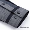 Chemise d'affaires à carreaux respirante à manches longues pour homme