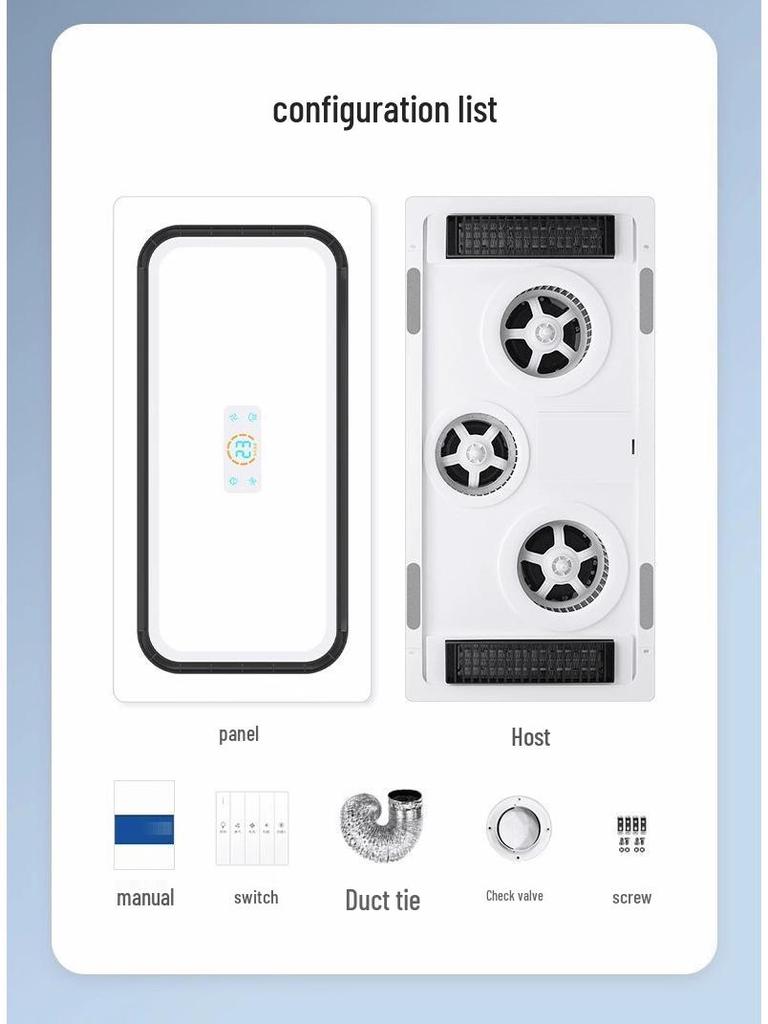 Recessed Bathroom Heater & Ventilation All-in-One: Warm Air, Hair Dryer, Lighting