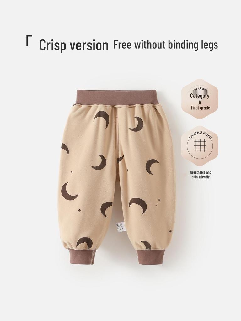 Girls' Baby Cotton Sweatpants - Thin, Casual, Versatile, Perfect for Toddlers in Autumn and Winter Sports.