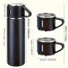 500ml/16.9oz Stainless Steel Insulated Mug, Portable Insulated Bottle with Lid, Durable Outdoor Water Bottle