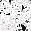 Hangul Stickers Daily Theme Cute Planner Decor Sheet Photocard Deco, Toploader Deco