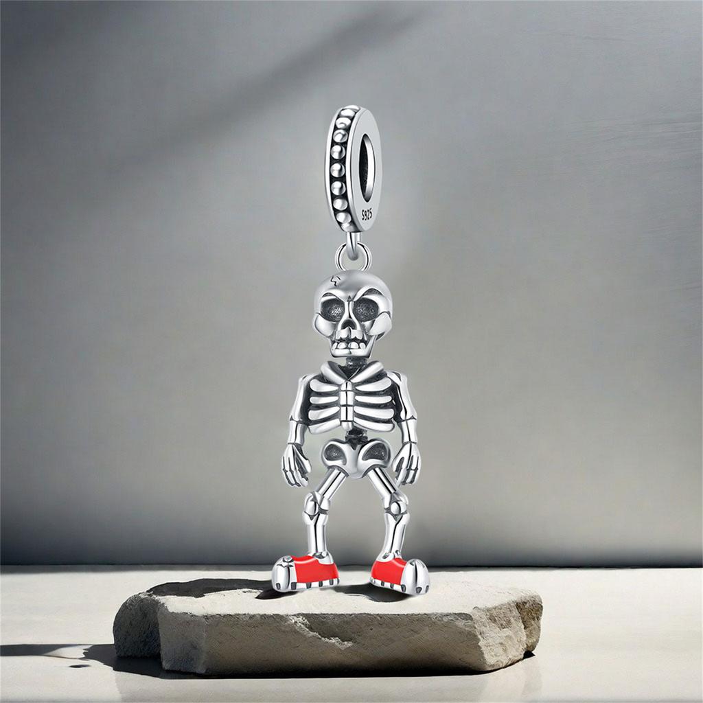 Copper Cool Skeleton Charms Beads Pendant For Jewelry Making For Original Fine Bracelet Necklaces Diy Accessory