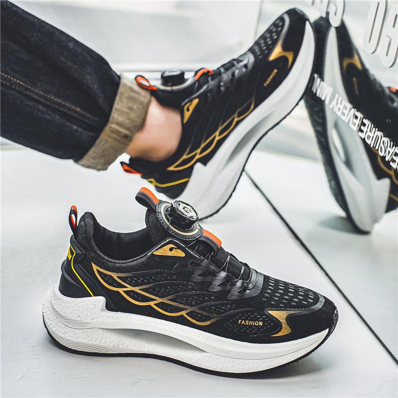 Men Casual Mesh Sneakers 2025 New Autumn Men Fashion Running Shoes Twist Buckle Non-slip Breathable Outdoor Soft Sport Shoes