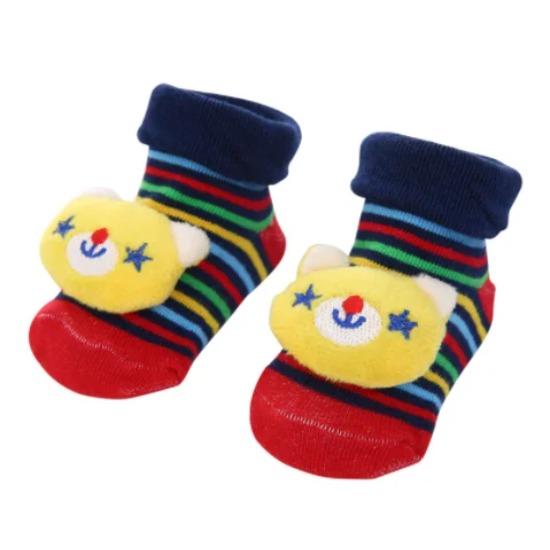 Baby Socks Girls Boys Newborn Accessories Anti Slip Cartoon Animals Kids Toddlers Gift Clothes Children Infant Stuff Clothes Bow