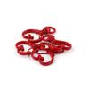 5Pcs/Lot Colorful Metal Heart Lobster Clasp Hooks Key Rings Connectors for DIY Keychain Jewelry Making Findings Accessories