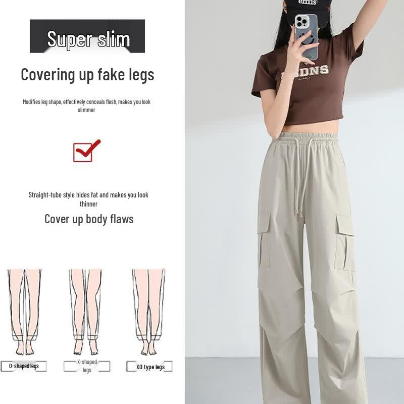 MJ STYLE Women's Straight-Leg Cargo Pants