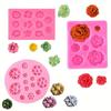 3D Rose Petal Flowers Silicone Mold DIY Cake Baking Decoration Fudge Pudding Chocolate Mold Flowers Jewelry Baking Supplies