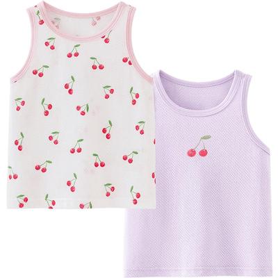 Minibala Kids' 2-Piece Cotton Mesh Breathable Vest Set