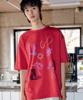 XTONZ Xtt143 Sequence Asymmetrical T-Shirt (Red)