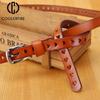 1.4cm Belts for Women Geniune Leather Casual Designer Fashion High Guality Love Heart Eyelet Grommet Belts Solid Color LB2222
