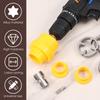 1Set Electric Drill Pipe Threader Kit with 1/2inch 3/4inch 1inch PVC Dies Pipe Threader Maker Tool Pipe Threading Plumbing Kit