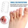 5-30pcs Transparent Silicone Toe Covers Women Gel Little Toes Protector Tube Foot Care Finger Caps Elasticity Prevents Blisters
