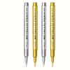 4pcs Set of Golden and Silvery Permanent Markers- Waterproof, Suitable for DIY Crafts, Resin Art, and Office Supplies, Model Building Painting Tools