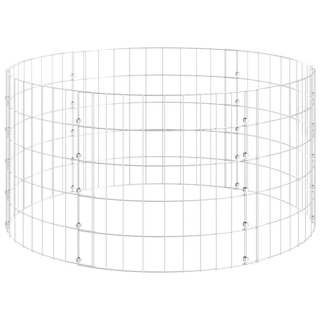 Runde Gabionensäule Verzinkter Stahl Ø100*50 cm
