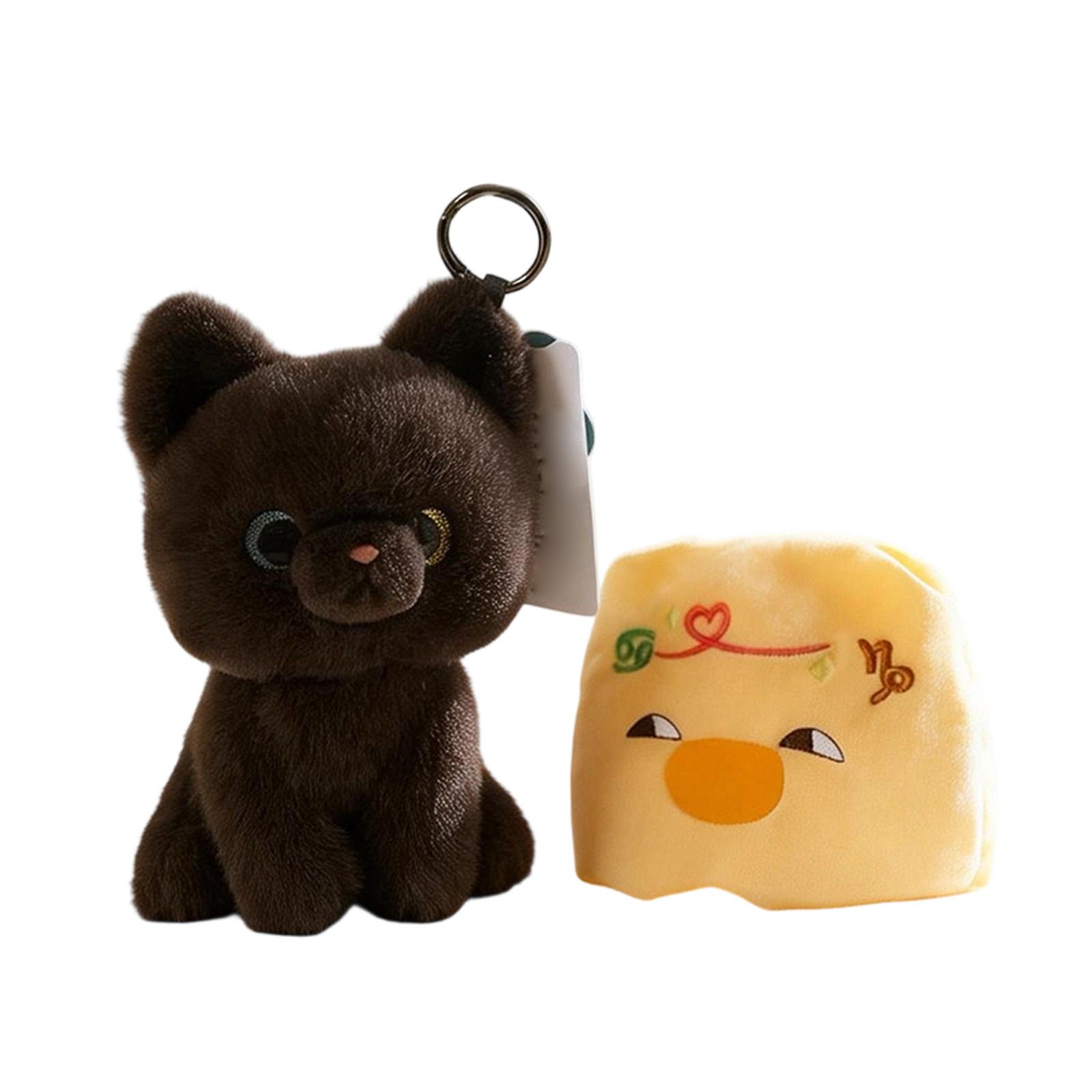 

Cute Stuffed Animals With Bread-Shaped Constellation Hats, Soft Collectible Plushies For Astrology Fans One Size