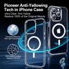 Magnetic Adsorption Wireless Charge Clear Case For iPhone 15 14 13 12 11 Pro Max XS Max XR X 8 7 Mini SE Compatible With MagSafe
