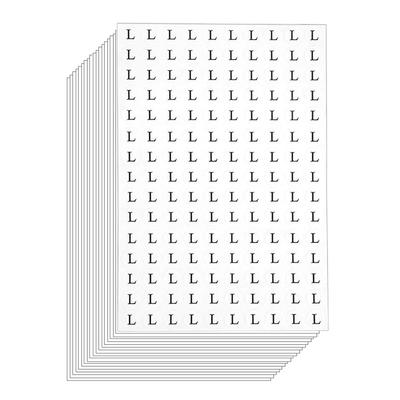 Größenaufkleber L rund Ø 13 mm 30 Blatt 4500 Stück Kleidergrößen-Etikettenpapier Kleidersortierung Größenangabe Aufkleber Sticker gewerbliche Nutzung
