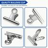 18pcs Large Clips, 6.1 cm White Clips, Suitable for Organizing Office Documents And School Financial Receipts
