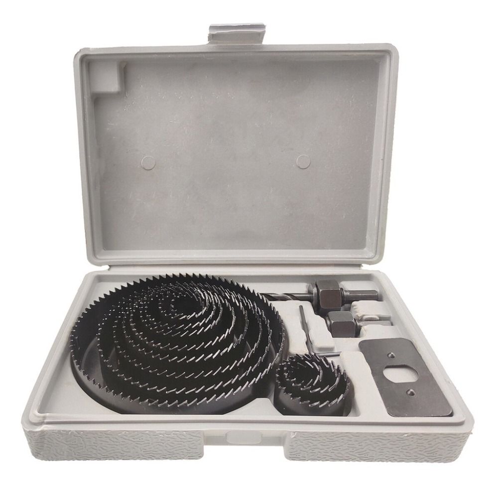 Woodworking Cutting Set Kit Round Case Wood Cutter Multi-Purpose Hole Opener Bit  Sheet Metal