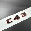 New Style Two Tone Letters Numbers Emblem E43 E53 E63 S65 C E S CLASS for 2024 Car Trunk Rear W212 W213 W214 Car Accessories