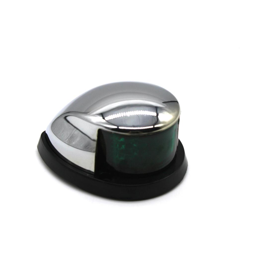 LED Boat Navigation Light Red and Green Marine Navigation Light Boat for Pontoon Yacht  12V Silver Plated Frame
