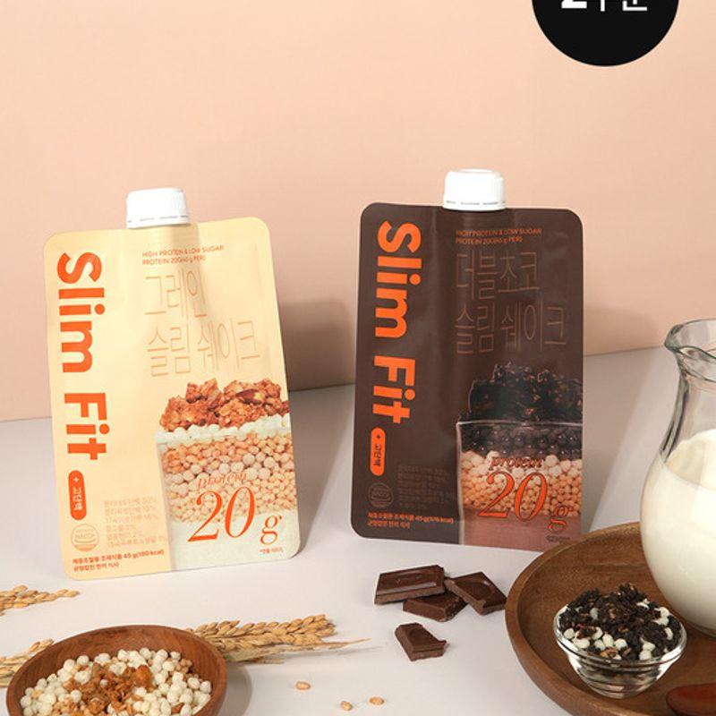 [2-Week SET] Meal Replacement Protein Slim Shake 45g X 7 Packets (2 Boxes)