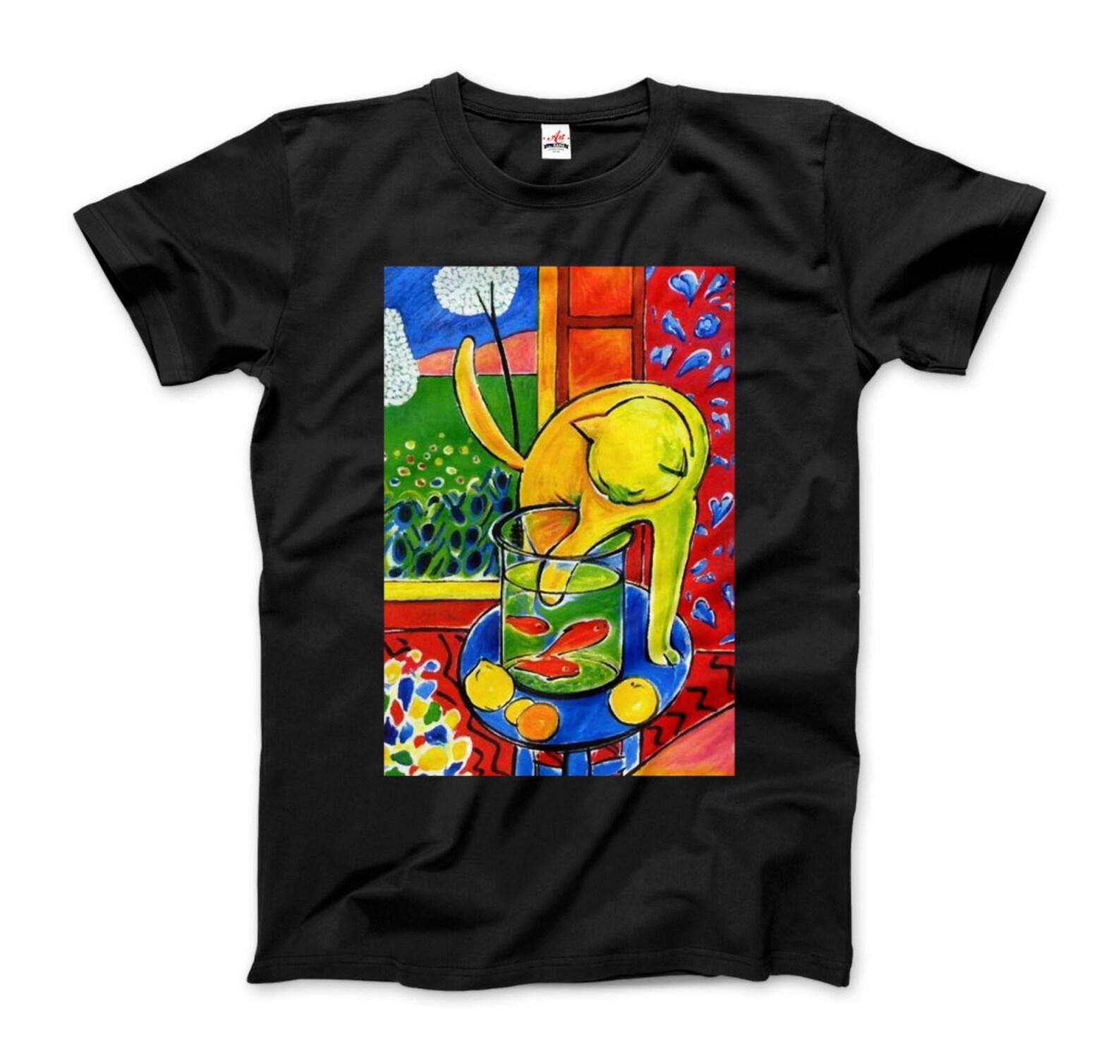The Cat With Red Fishes 1914 Artwork T-Shirt 4XL