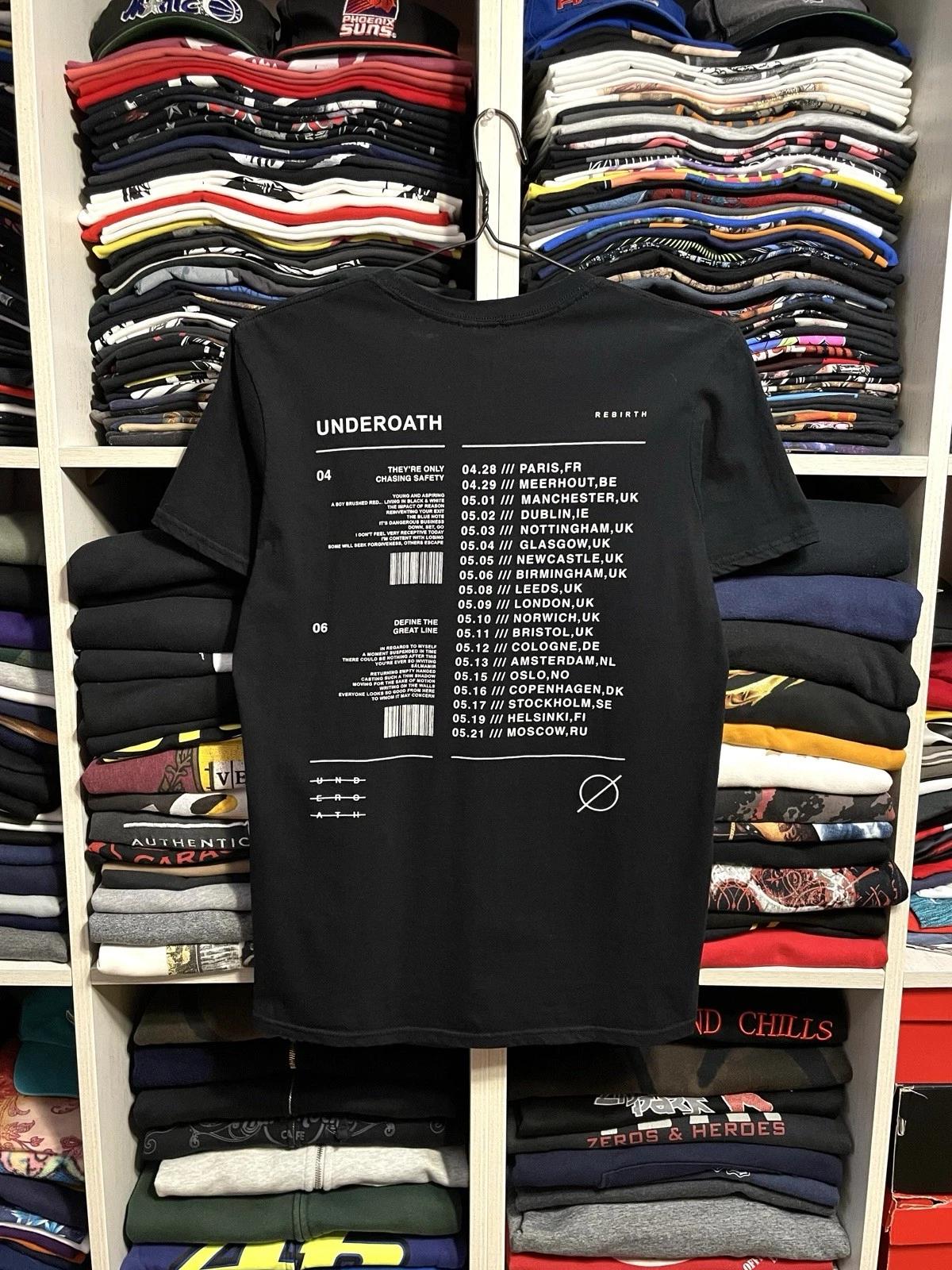 Underoath Rebirth 2016 Tour Metalcore Rock Emo Band T-Shirt Size M S