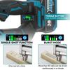 Yofidra Chiodatrice elettrica senza spazzole 30mm 2in1 Chiodatrice/Graffettatrice a batteria Chiodatrice per carpenteria Tacker Strumento per batteria Makita 18V Spilli
