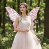 Sparkling Wings Wreath Elf Ear Set Foldable Fairy Cosplay Set Butterfly Wings Set  Halloween