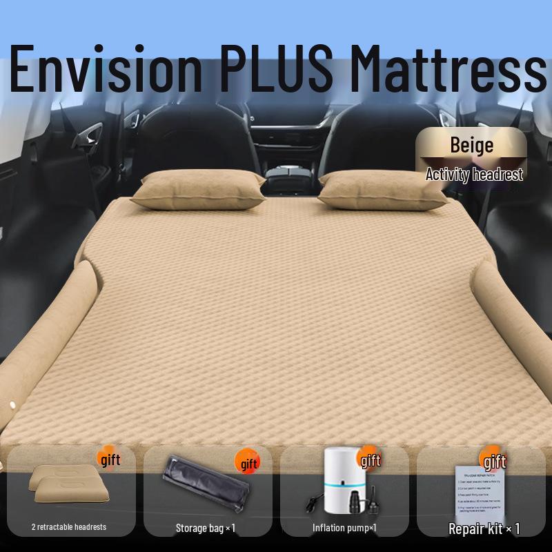 Aufblasbare Auto-Matratze für 25 Buick Envision Plus Modelle - Schlafpolster für Rücksitz und Luftkissen für Kofferraum