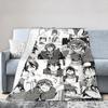 Dazai Bungo Stray Dogs Decken Flanell Sommer Tragbar Super Warm Überwurfdecken für Sofa Reise Plüsch Dünne Steppdecke