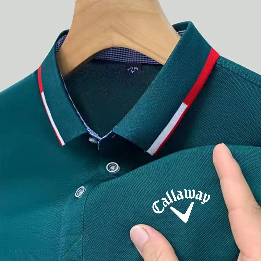 

Callaway Embroidered 2025 Новая летняя рубашка поло для мужчин Высококачественная повседневная удобная и дышащая футболка с коротким рукавом для мужчин L