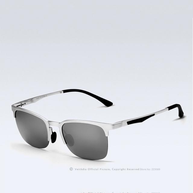 

VEITHDIA солнцезащитные очки унисекс в металлической полуоправе серебряный