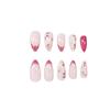 24 Pieces Of Manicure Cat'S Eye French Gilt 3D Relief Three-Dimensional Petals Long Almonds Wearing Armor