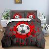 Football Duvet Cover Set 3D Print With Blue Crack Cool Sport Comforter Cover King Size For Kids Boys Girl Polyester Bedding Set