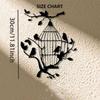 Metal Wall Decor Farmhouse Bird Cage Rustic Home Art for Living Room Bedroom Office