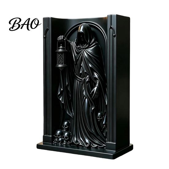 Gothic Bedroom Decor Wall Shelf, Vintage Floating Shelf for And Living Room, Matte Black Pointed Arch Decorative Wall-Mounted Display Rack with