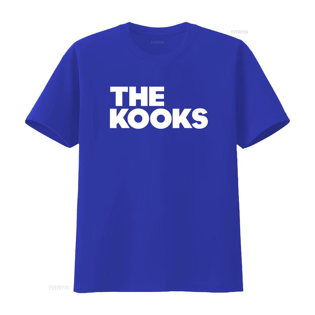The Kooks Print T Shirt for Fashion Streetwear vintage Washed fashion Versatile Stretched graphic designer clothes Soft