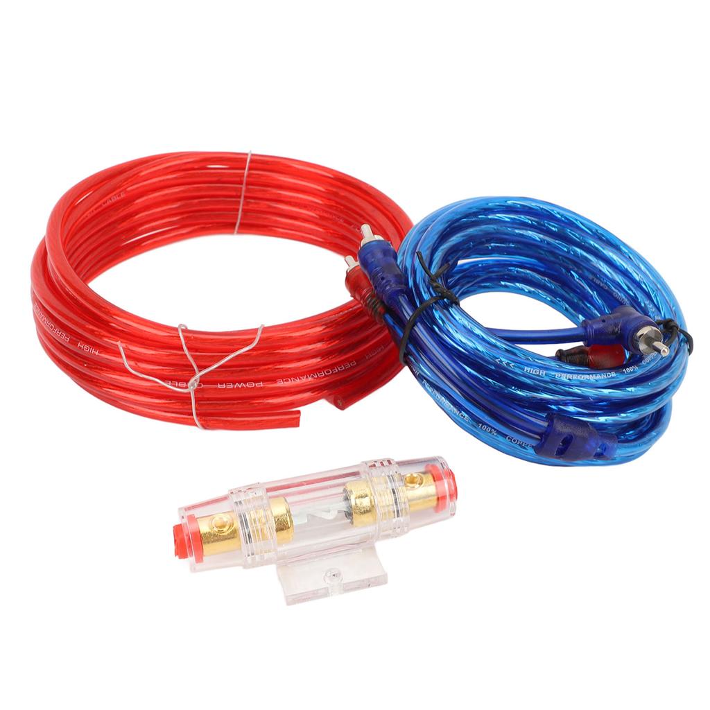 10 Gauge Amplifier Installation Kit 14.76ft Power Cable Subwoofer AMP Wiring Kit with 60A Fuse for Car Radio Subwoofers