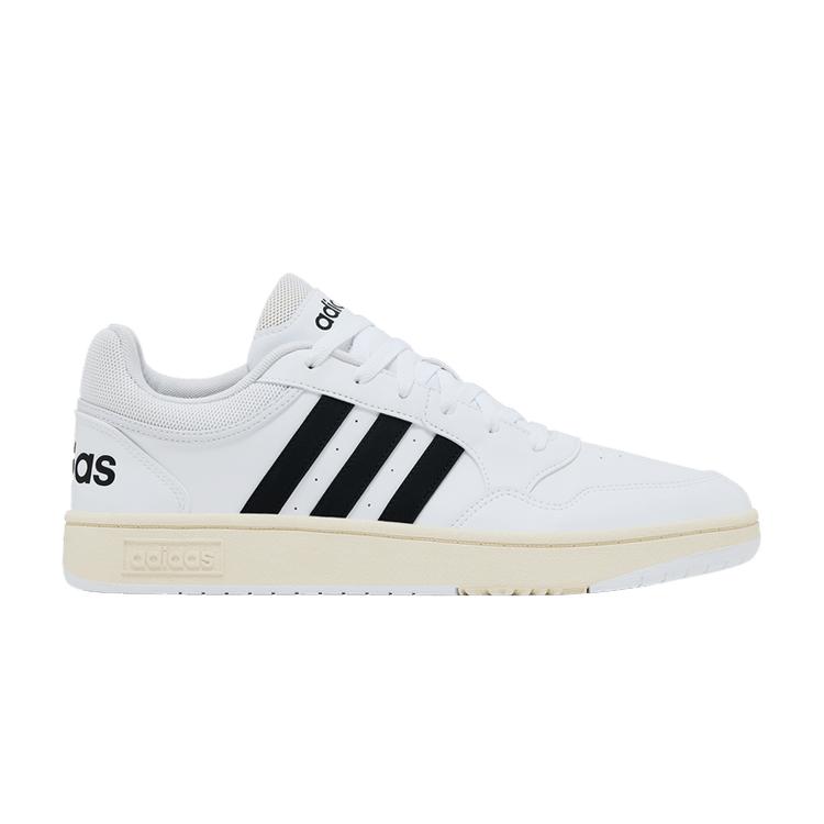 adidas Hoops 3.0 Low  White Black  44