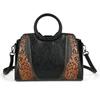Floral Women Tote Bag Vintage Ladies Leather Handbag  New Fashion Female Shoulder Or Crossbody Bags
